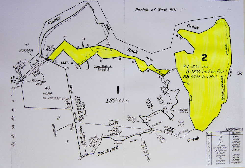 Plan of property for sale with subject area highlighted in yellow